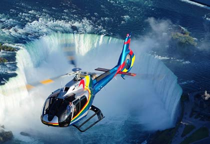 Helicopter tour over the Niagara Falls